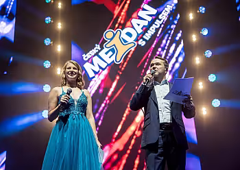 Moderování v pražské O2 areně